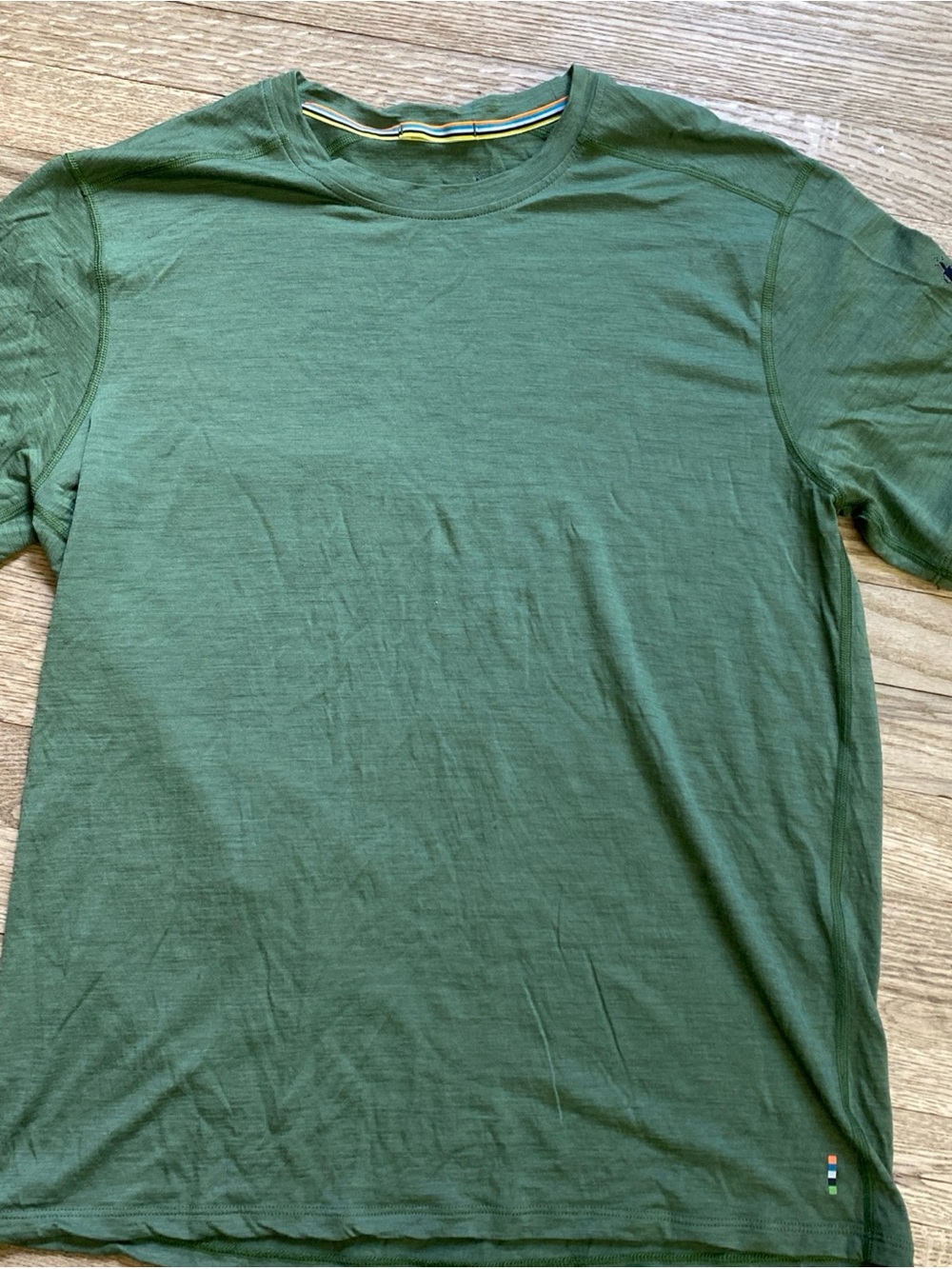 Smartwool Men's Short Sleeve Crew Tee in Green - size Large